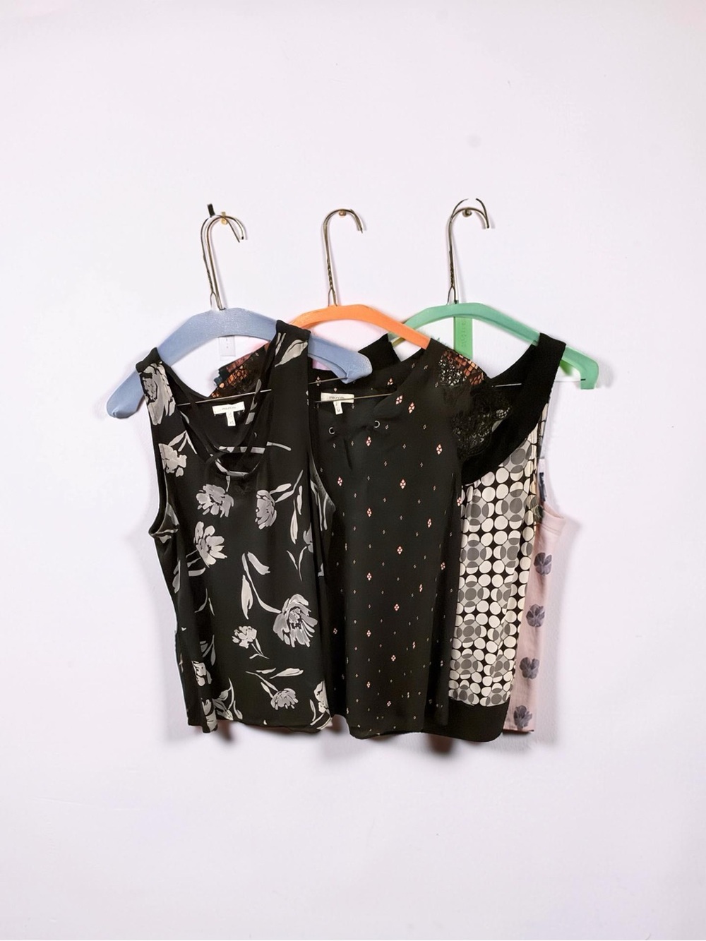 3 Maurices Black Floral Crisscross Neckline Top